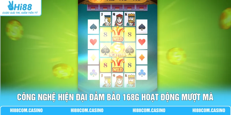 Công nghệ hiện đại đảm bảo 168G hoạt động mượt mà