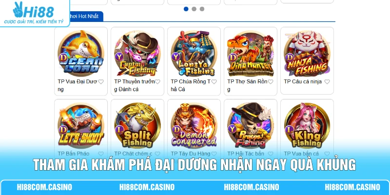 Tham gia khám phá đại dương nhận ngay quà khủng